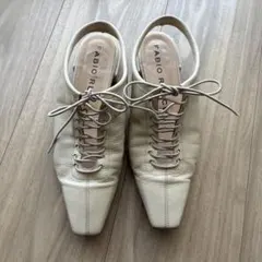 FABIO RUSCONI アイボリー ハイヒール・パンプス