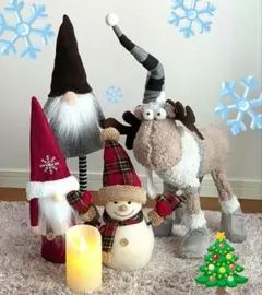 Xmas　クリスマス　サンタクロース　トムテ　トナカイ　雪だるま　おまけ付き