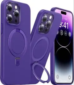 【 パープル 】 iPhone14ProMaxケース マグセーフ 新品