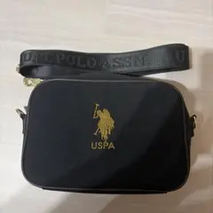 U.S. POLO ASSN. ショルダーバッグ ブラック