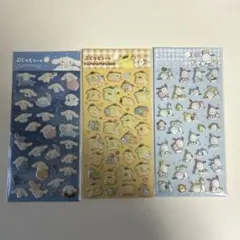 ぷくっとシール　サンリオキャラ 立体　シナモンロール　ポチャッコ　ポムポムプリン