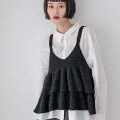 新品♡ LOWRYS FARM モールペプラムベスト