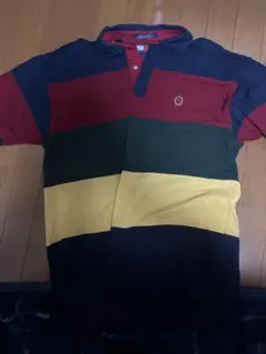TOMMY HILFIGER カラーストライプ ポロシャツ L