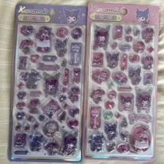 マイメロ、クロミ　うるちゅるシール　二枚セット