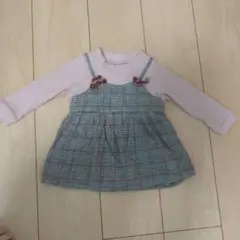 ピンク チェック柄 チュニック