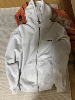 XLARGE ジップアップパーカー グレーのサムネイル