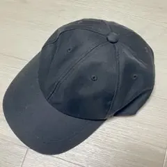 美品★黒 シンプルキャップ モノトーンコーデ ユニセックス お手入れ簡単 推し活
