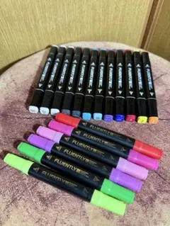 ★イラスト用 FLUENTLY マーカーセット 18本