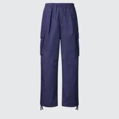 UNIQLO U ワイドフィットパラシュートカーゴパンツ ネイビー