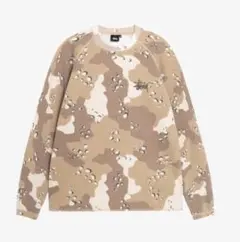 STUSSY カモフラージュ柄 ワッフル長袖カットソー デザートカモ