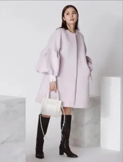 新品タグ付✨セルフォード　ベルスリーブ　バルーンノーカラーコート　ピンク 2025年最新】セルフォード コート ベルスリーブの人気アイテム