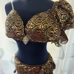 ベリーダンス衣装　ゴールド