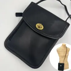 美品 オールドコーチ ショルダーバッグ ターンロック ツーリストポーチ 6908