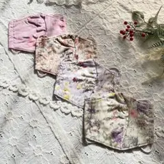 s08 リバティ布マスク4枚セット ハンドメイド