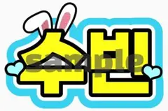 TXT スビン　うちわ文字　ネームボード