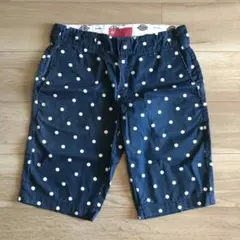 ディッキーズDickies ドット柄 ハーフパンツ ネイビー