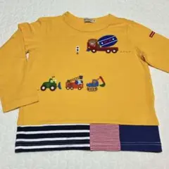 [美品]ミキハウス プッチーくん ロンT カットソー 110cm
