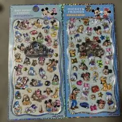 ベビー　ミッキー&フレンズ　プチドロップステッカー　ディズニー　２種セット