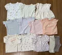 【まとめ売り】保育園着 70 80サイズ 子供服 女の子 Tシャツ ズボン