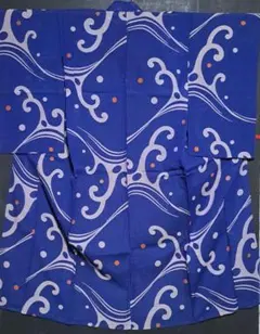 セール30%off‼　レア！紗アンティーク着物 波に水玉