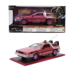 新品 Jada バックトゥーザフューチャー デロリアンPINK SLIPSピンク