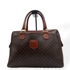 良品　CELINE セリーヌ　ミニボストン　ハンドバッグ　マカダム柄　ブラウンのサムネイル