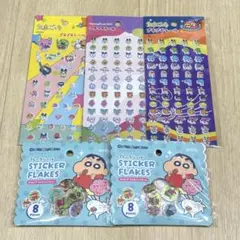たまごっち　クレヨンしんちゃん　プチプチシール　おはじきシール　フレークシール