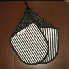 DEAN&DELUCA ダブルオーブンミット　ストライプ　モノトーンのサムネイル