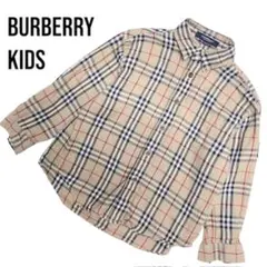 【美品】 BURBERRY ノバチェック 長袖シャツ 110サイズ　25ア358