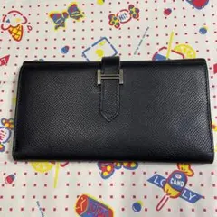 エルメス　べアン　最終お値下げ。 再度お値下げ エルメスべアン 高級長財布ピンクゴールド b164