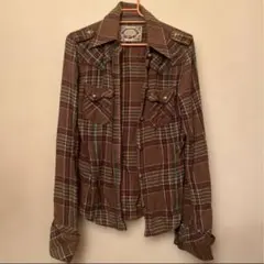 moussy 長袖シャツ　ブラウン　マウジー