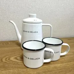DEAN & DELUCA ホーローケトル マグカップセットホワイト