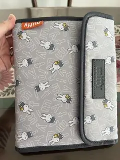 miffy母子手帳ケース グレー