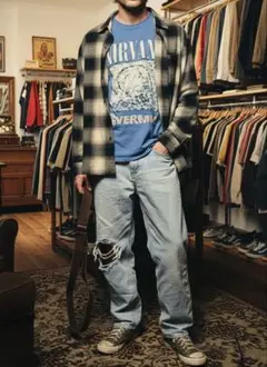 【grunge style】3点セット 大きめ 全身コーデ 古着