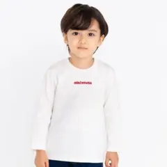 【新品未使用】 MIKI HOUSE ホワイト長袖Tシャツ 100