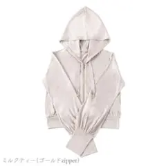 シロノサクラ　パーカー　ミルクティー　ベージュ　Sのサムネイル