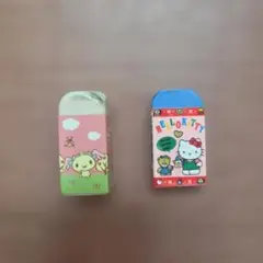 サンリオ 消しゴム 2個セット キティ　1990 2007