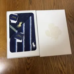 Polo Ralph Lauren ネイビー ストライプ ハンカチ