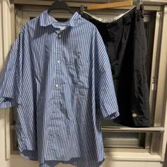 nikoand Dickies ショートパンツ ストライプシャツ セットのサムネイル