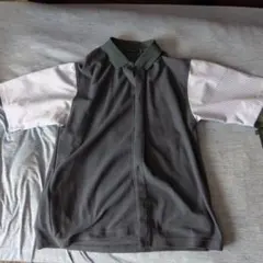 NIKO AND... 半袖シャツ Lサイズ ネイビー ストライプ