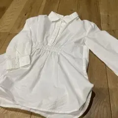 ZARA ホワイト長袖シャツ 6 (116cm)
