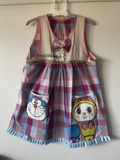 ドラえもん　ドラミちゃん　保育士エプロン　リメイク商品