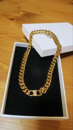 CELINE トリオンフ チェーンネックレス ゴールドのサムネイル