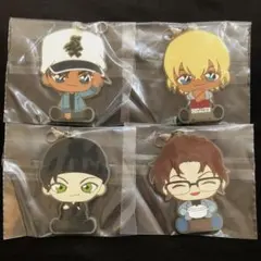 コナン　一番くじ　ラバーチャーム　４つセット