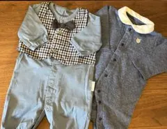 ツーウェイ・ドレスオール 男の子 50-70 退院着 お食い初め おまけ付き