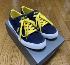 ラルフローレン スニーカー 26cm 紺×黄 ポロ POLO