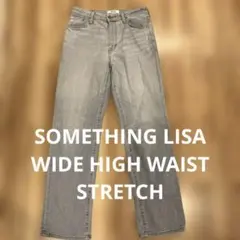 SOMETHING LISA WIDE HIGH WAIST STRETCH