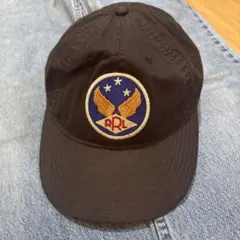 RRL】新品タグ付 ウィングドロゴ ツイル ボール キャップ/ブラック