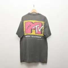 【ビンテージ】GIANT ジャイアント MTV 半袖 Tシャツ L ブラックのサムネイル