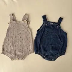 【2枚セット】サロペット　70size